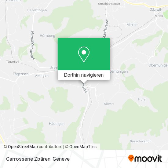 Carrosserie Zbären Karte