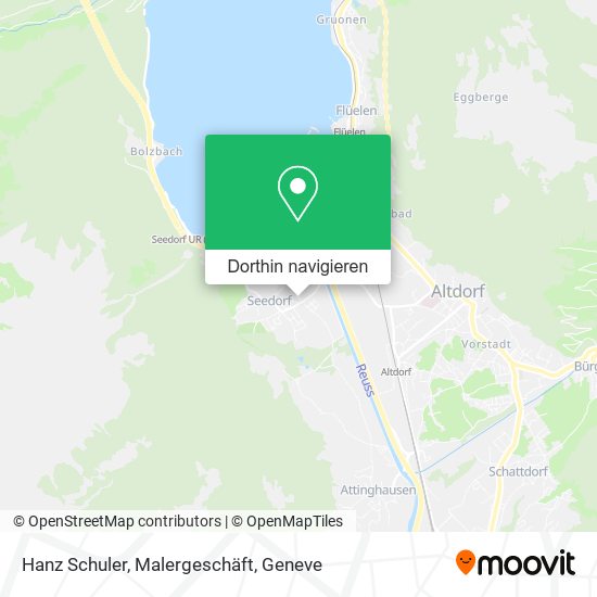Hanz Schuler, Malergeschäft Karte