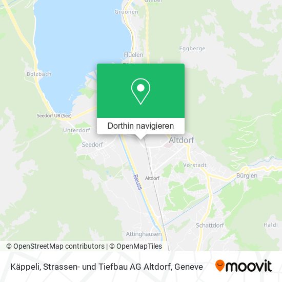 Käppeli, Strassen- und Tiefbau AG Altdorf Karte