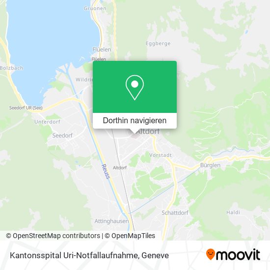 Kantonsspital Uri-Notfallaufnahme Karte