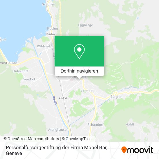 Personalfürsorgestiftung der Firma Möbel Bär Karte