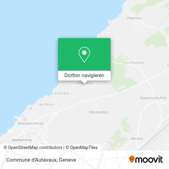 Commune d'Autavaux Karte