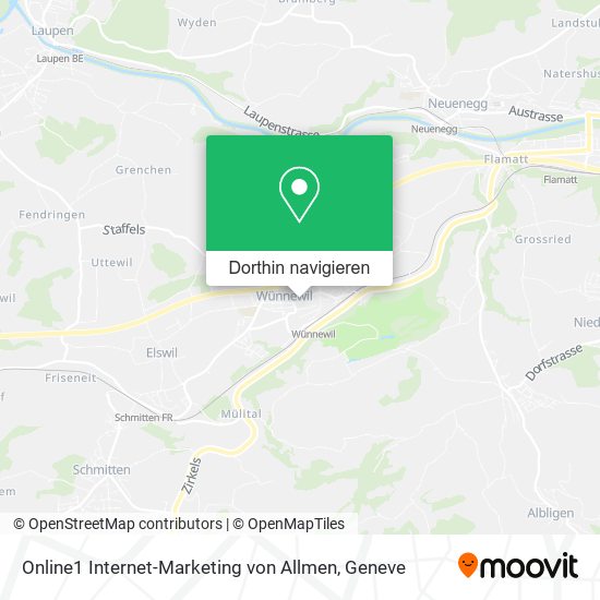 Online1 Internet-Marketing von Allmen Karte