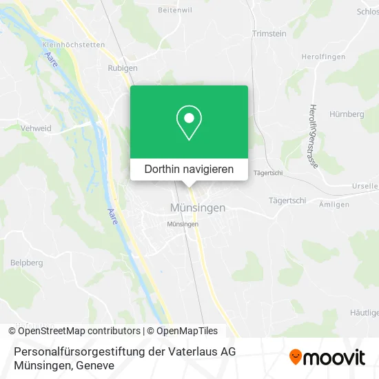 Personalfürsorgestiftung der Vaterlaus AG Münsingen Karte