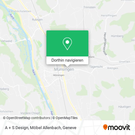 A + S Design, Möbel Allenbach Karte