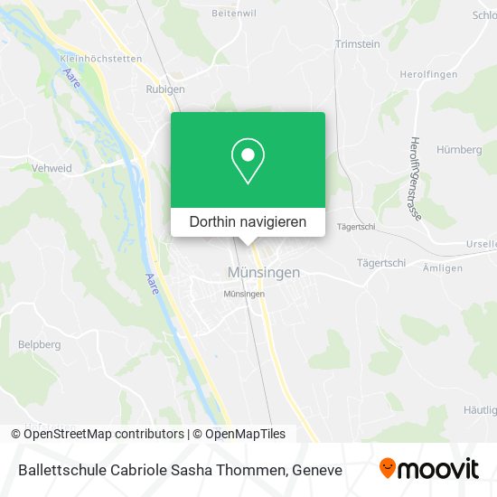 Ballettschule Cabriole Sasha Thommen Karte