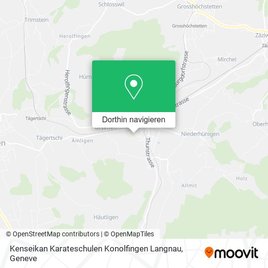 Kenseikan Karateschulen Konolfingen Langnau Karte