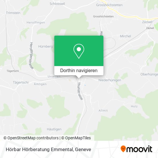 Hörbar Hörberatung Emmental Karte