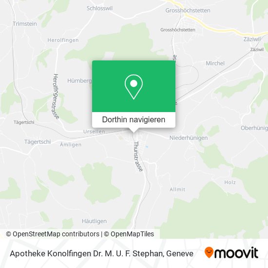 Apotheke Konolfingen Dr. M. U. F. Stephan Karte
