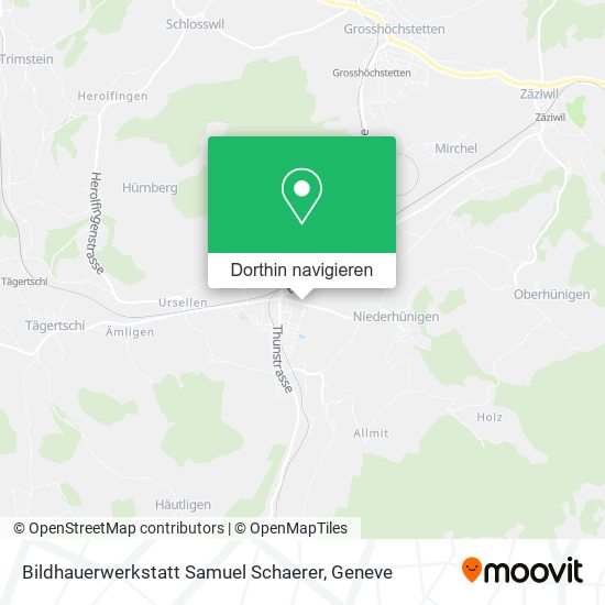 Bildhauerwerkstatt Samuel Schaerer Karte