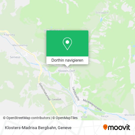 Klosters-Madrisa Bergbahn Karte