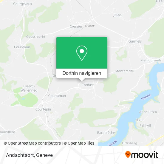 Andachtsort Karte