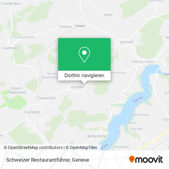 Schweizer Restaurantführer Karte