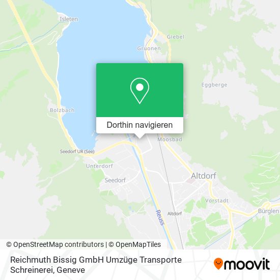 Reichmuth Bissig GmbH Umzüge Transporte Schreinerei Karte
