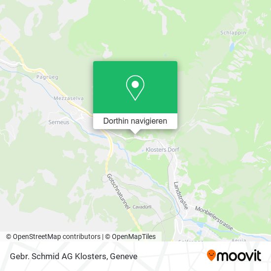Gebr. Schmid AG Klosters Karte