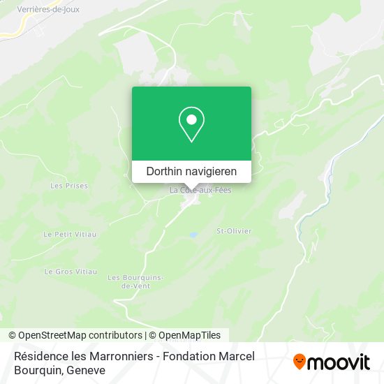 Résidence les Marronniers - Fondation Marcel Bourquin Karte