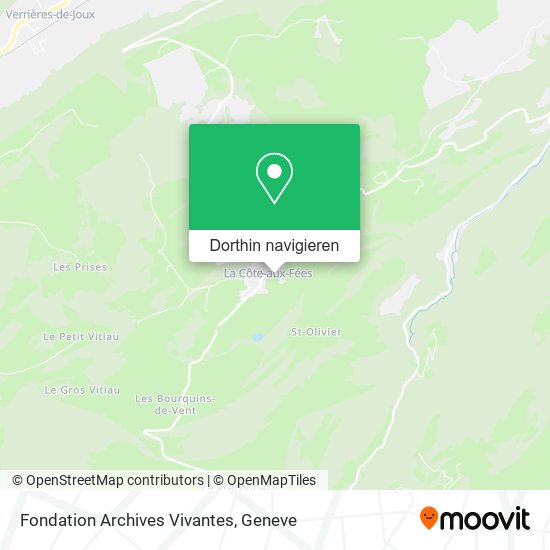 Fondation Archives Vivantes Karte