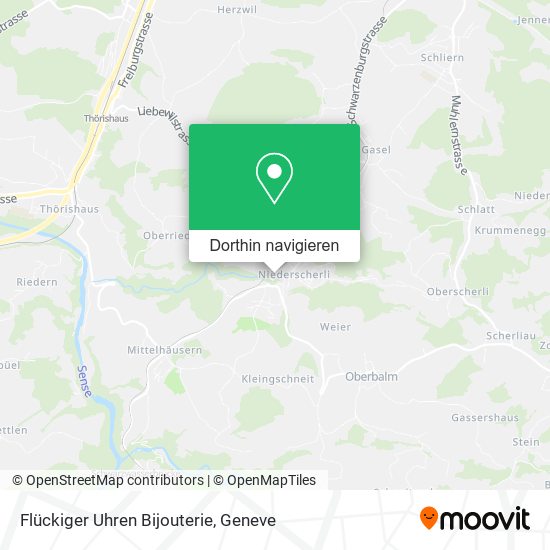 Flückiger Uhren Bijouterie Karte