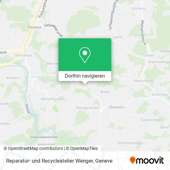 Reparatur- und Recycleatelier Wenger Karte