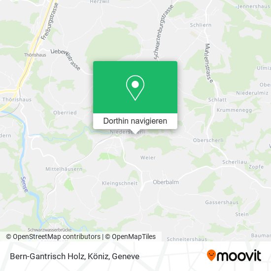 Bern-Gantrisch Holz, Köniz Karte