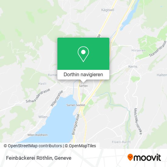 Feinbäckerei Röthlin Karte