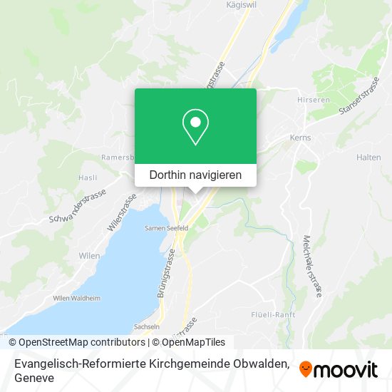 Evangelisch-Reformierte Kirchgemeinde Obwalden Karte