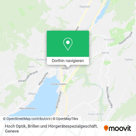 Hoch Optik, Brillen und Hörgerätespezialgeschäft Karte