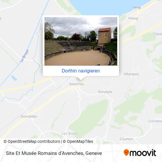 Site Et Musée Romains d'Avenches Karte