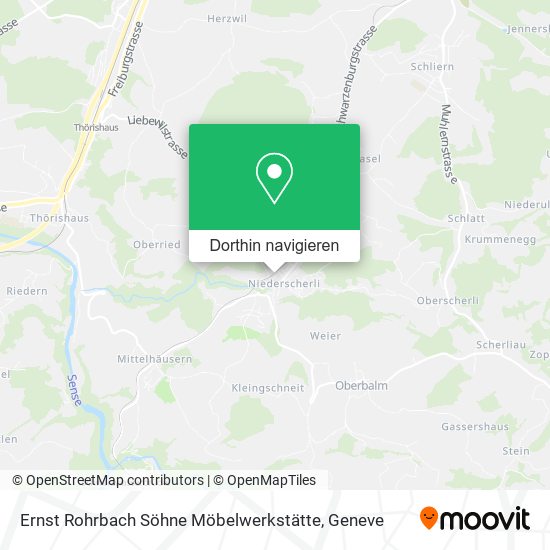 Ernst Rohrbach Söhne Möbelwerkstätte Karte