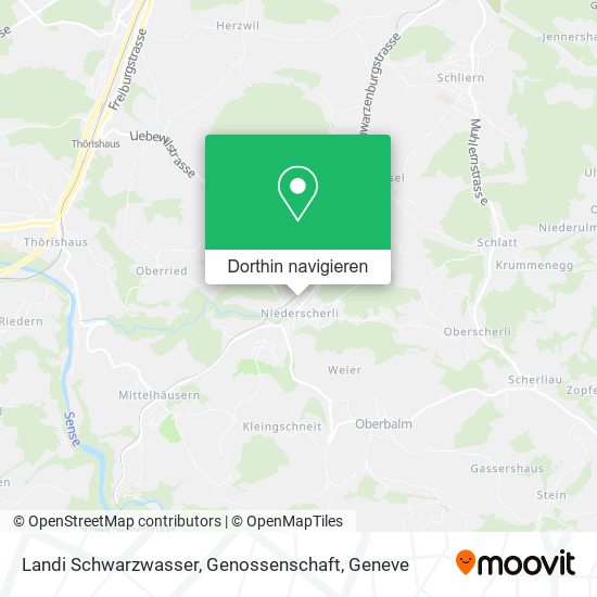 Landi Schwarzwasser, Genossenschaft Karte