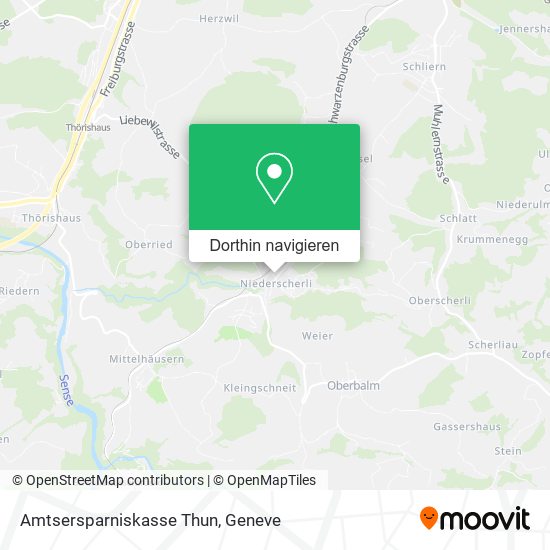 Amtsersparniskasse Thun Karte