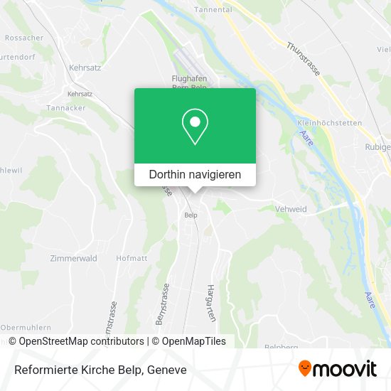 Reformierte Kirche Belp Karte
