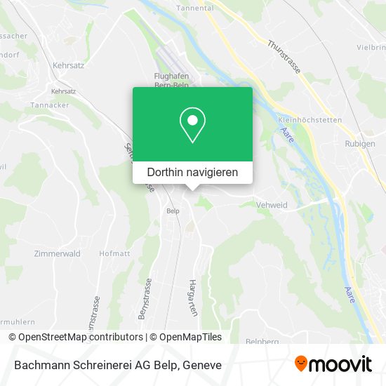 Bachmann Schreinerei AG Belp Karte