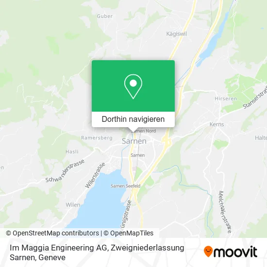 Im Maggia Engineering AG, Zweigniederlassung Sarnen Karte