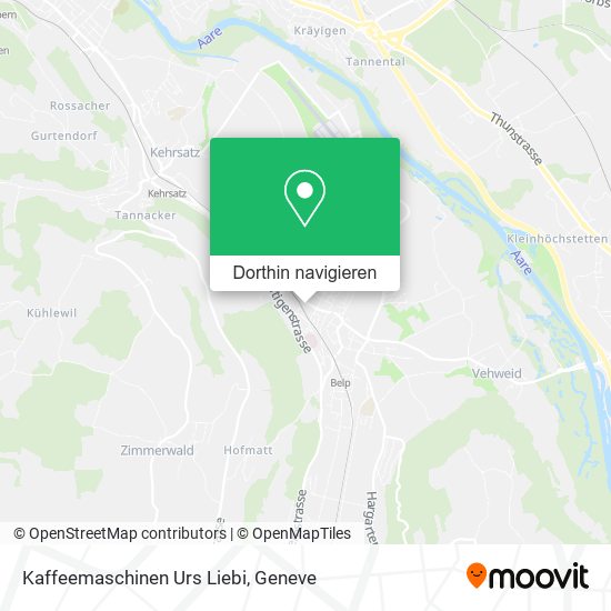 Kaffeemaschinen Urs Liebi Karte