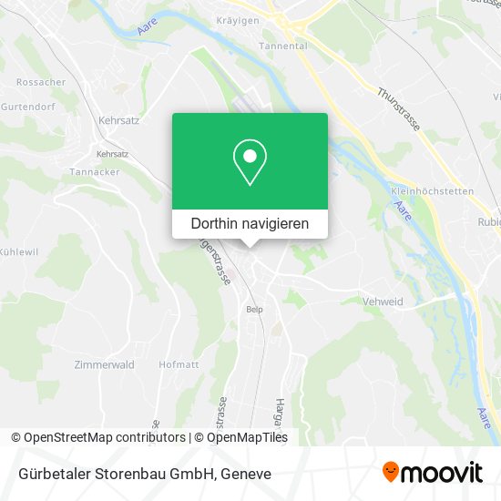 Gürbetaler Storenbau GmbH Karte