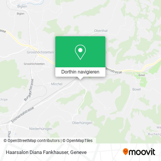 Haarsalon Diana Fankhauser Karte