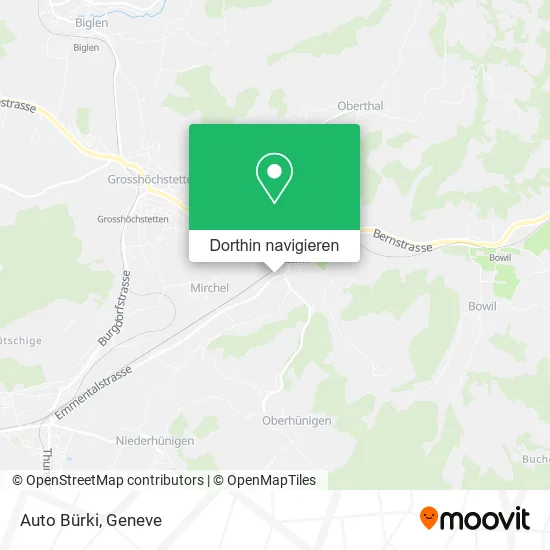 Auto Bürki Karte