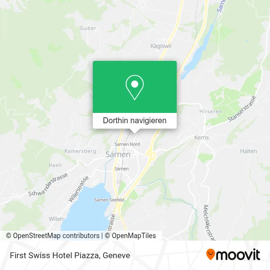 First Swiss Hotel Piazza Karte