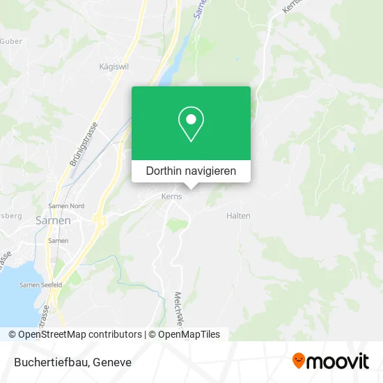 Buchertiefbau Karte