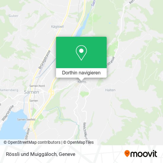 Rössli und Muiggäloch Karte