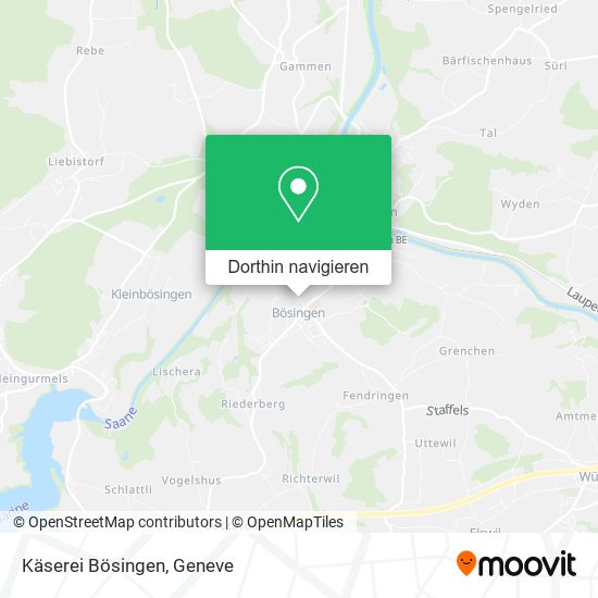Käserei Bösingen Karte