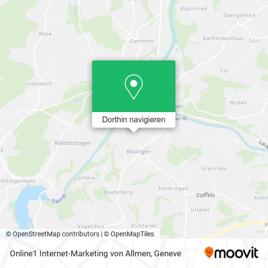 Online1 Internet-Marketing von Allmen Karte