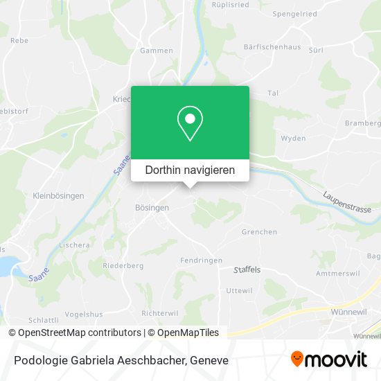 Podologie Gabriela Aeschbacher Karte