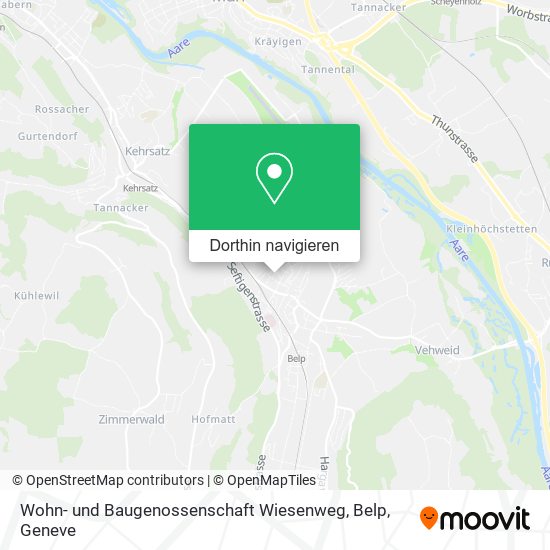 Wohn- und Baugenossenschaft Wiesenweg, Belp Karte