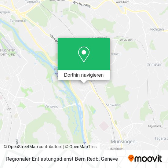 Regionaler Entlastungsdienst Bern Redb Karte