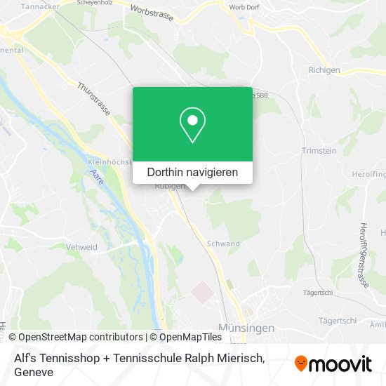 Alf's Tennisshop + Tennisschule Ralph Mierisch Karte