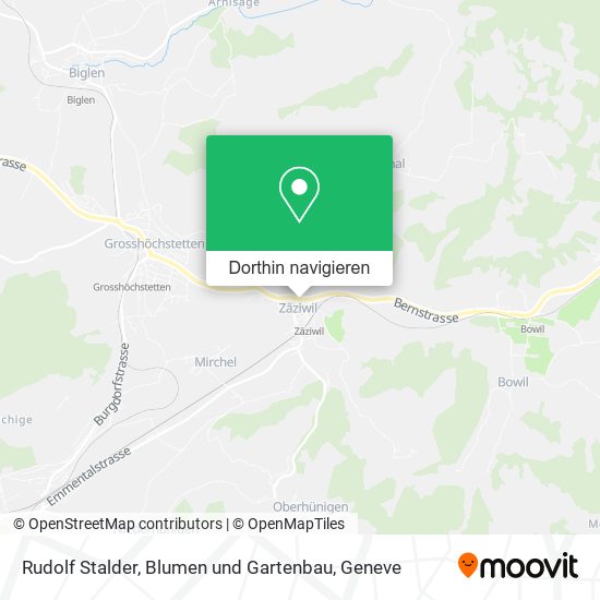 Rudolf Stalder, Blumen und Gartenbau Karte