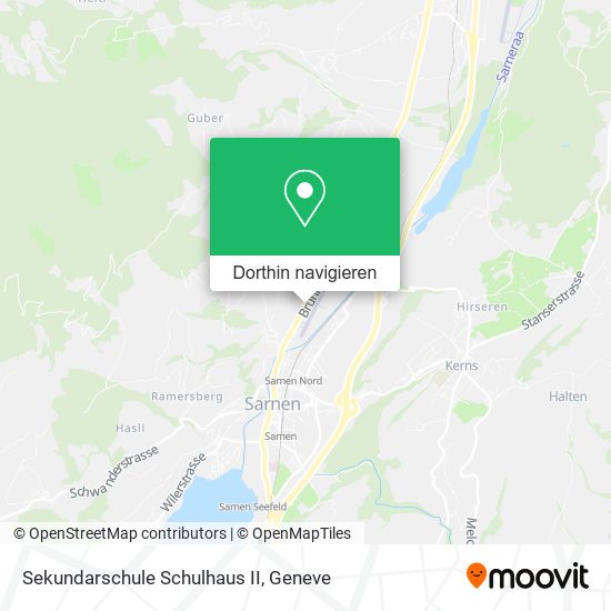 Sekundarschule Schulhaus II Karte