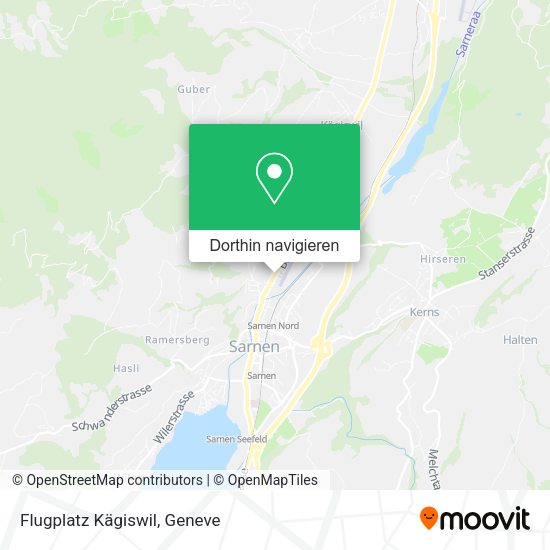 Flugplatz Kägiswil Karte